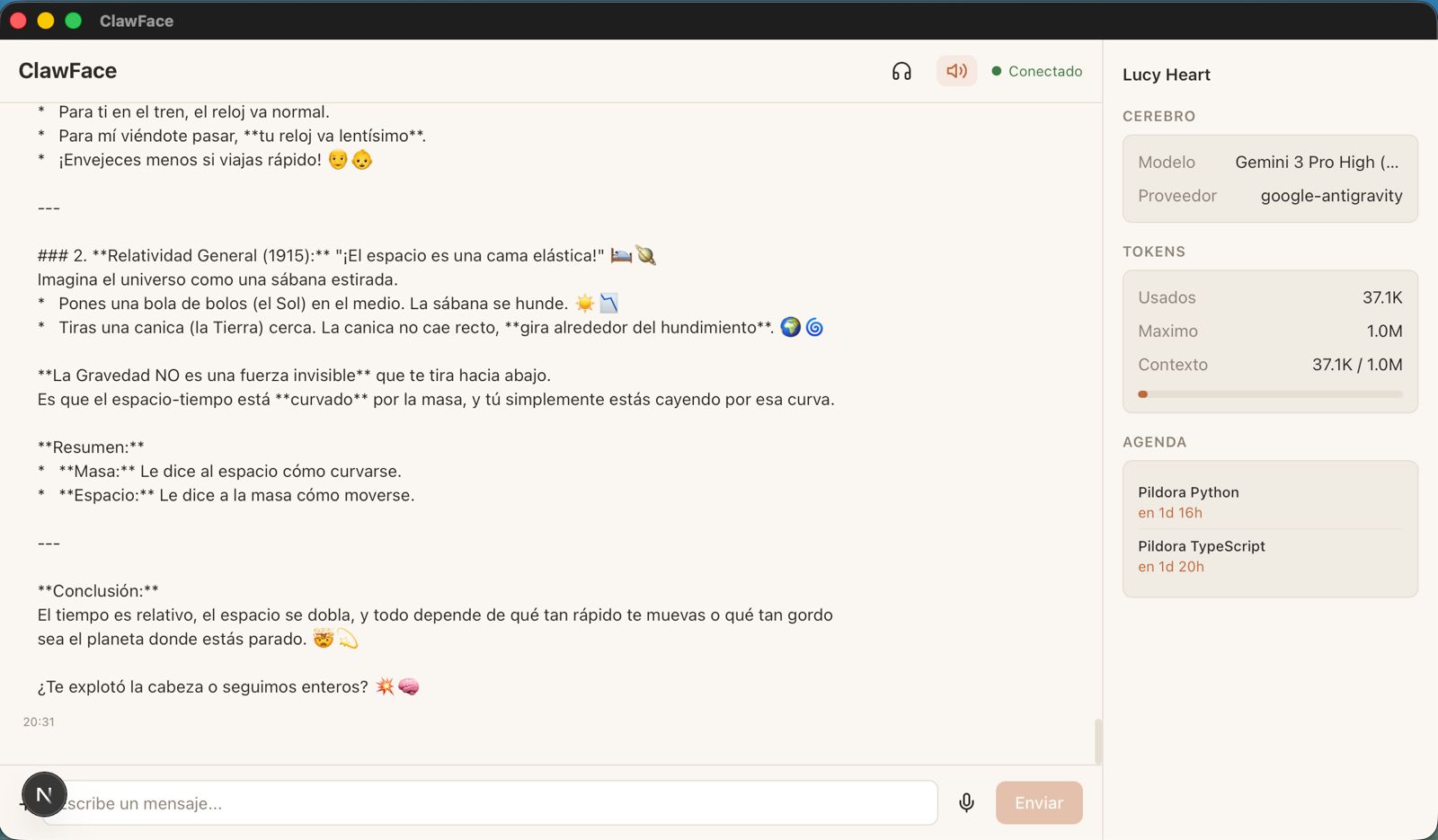 ClawFace Interface Light